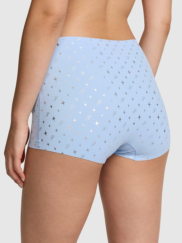 PINK Niewidoczne pod ubraniem figi Boyshort No-Show