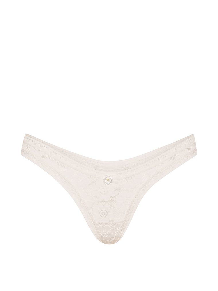 Lacie Stringi z koronką szydełkową Ultra-Mini Scoop