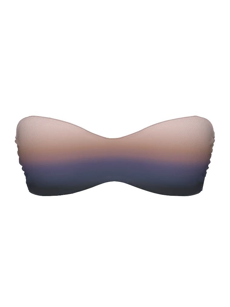 Góra od bikini bez ramiączek Archives Sunset Ombre. Produkt jest wzorzysty i pochodzi z kolekcji Victoria's Secret Swim. 