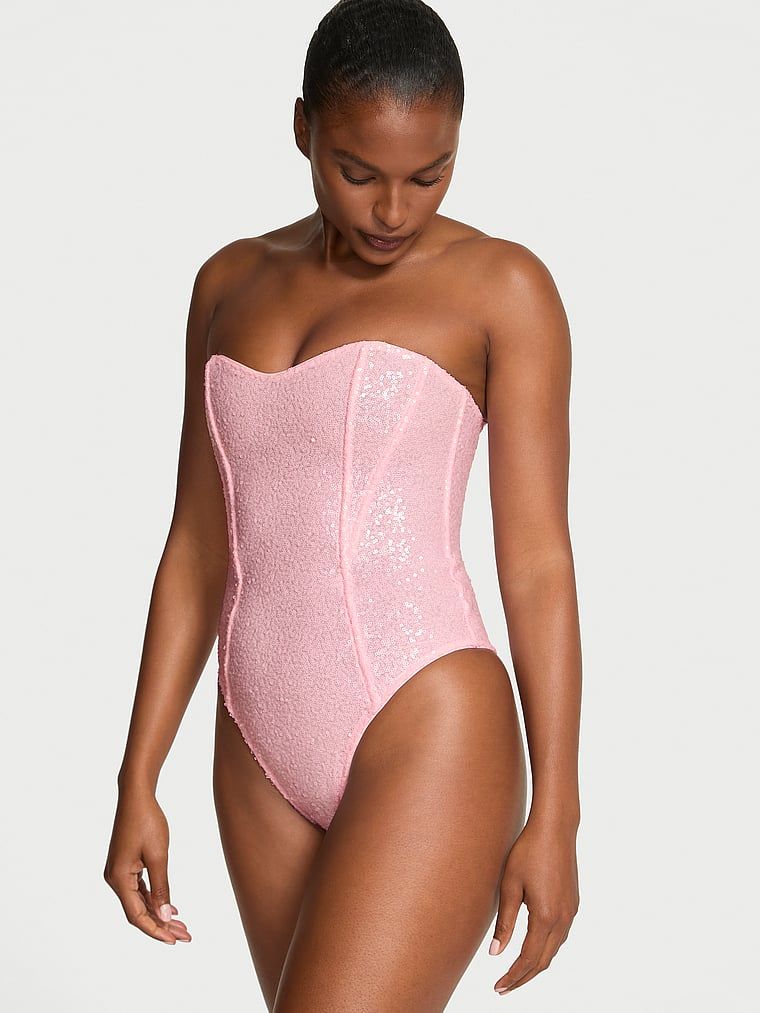 Dream Angels Body z cekinami z odpinanymi ramiączkami Bodysuit
