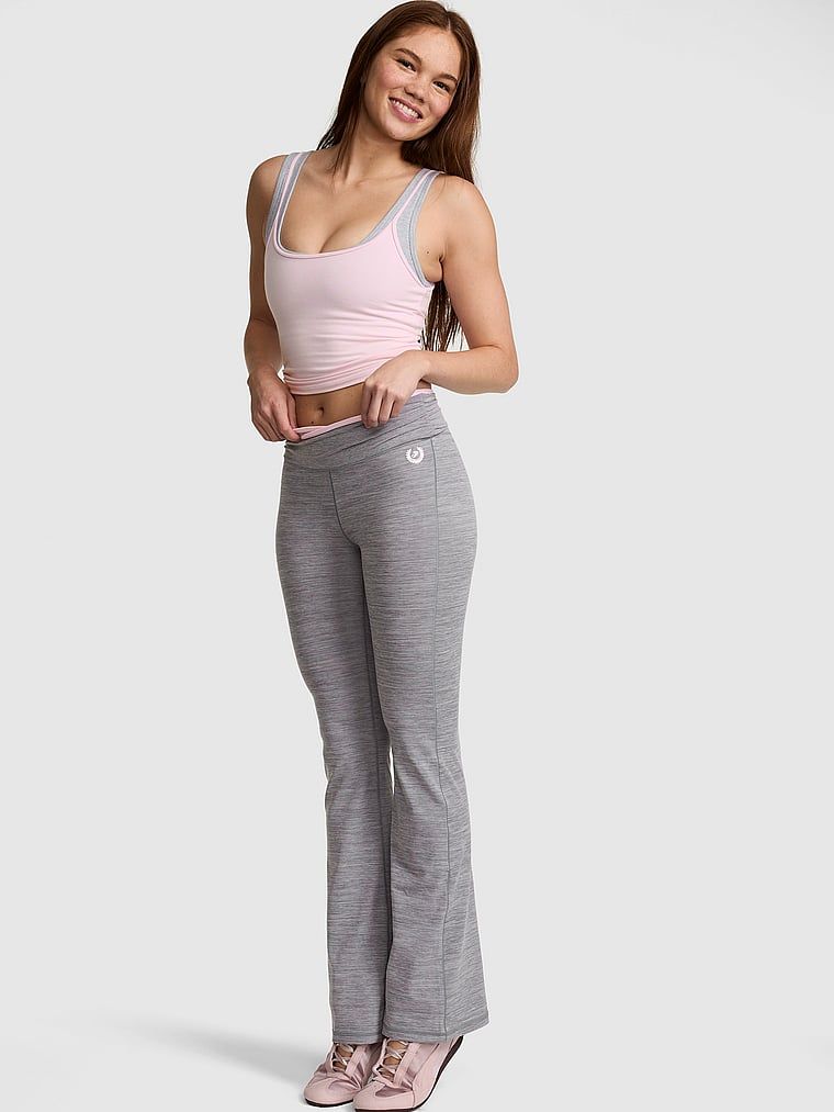 PINK Rozszerzane legginsy PINK Relay z zakładanym pasem