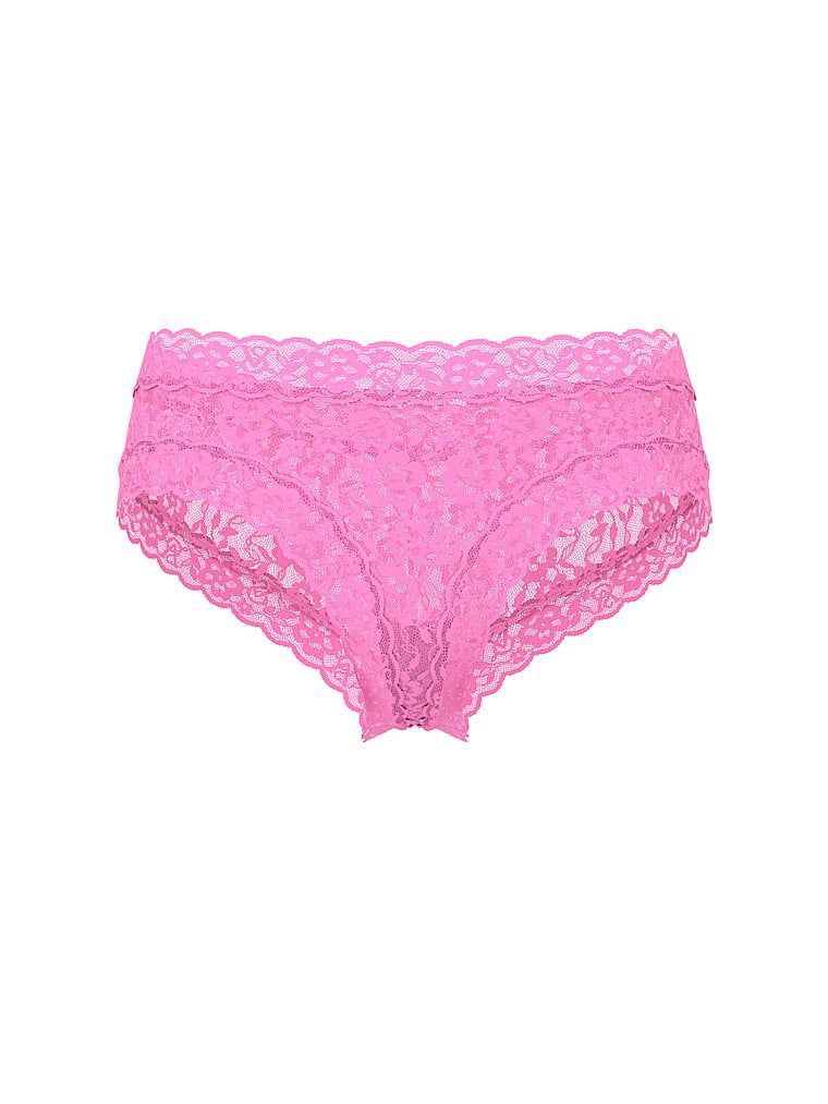 Majtki z koronką Lace Cheeky. Produkt ma kolor różowy i pochodzi z kolekcji Lacie. 