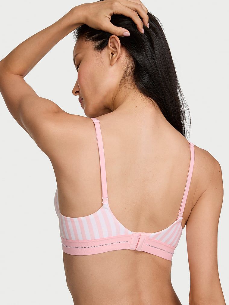 Biustonosz push-up bawełniany Perfect Shape Signature Shine. Produkt ma kolor wzorzysty i pochodzi z kolekcji T-shirt. 