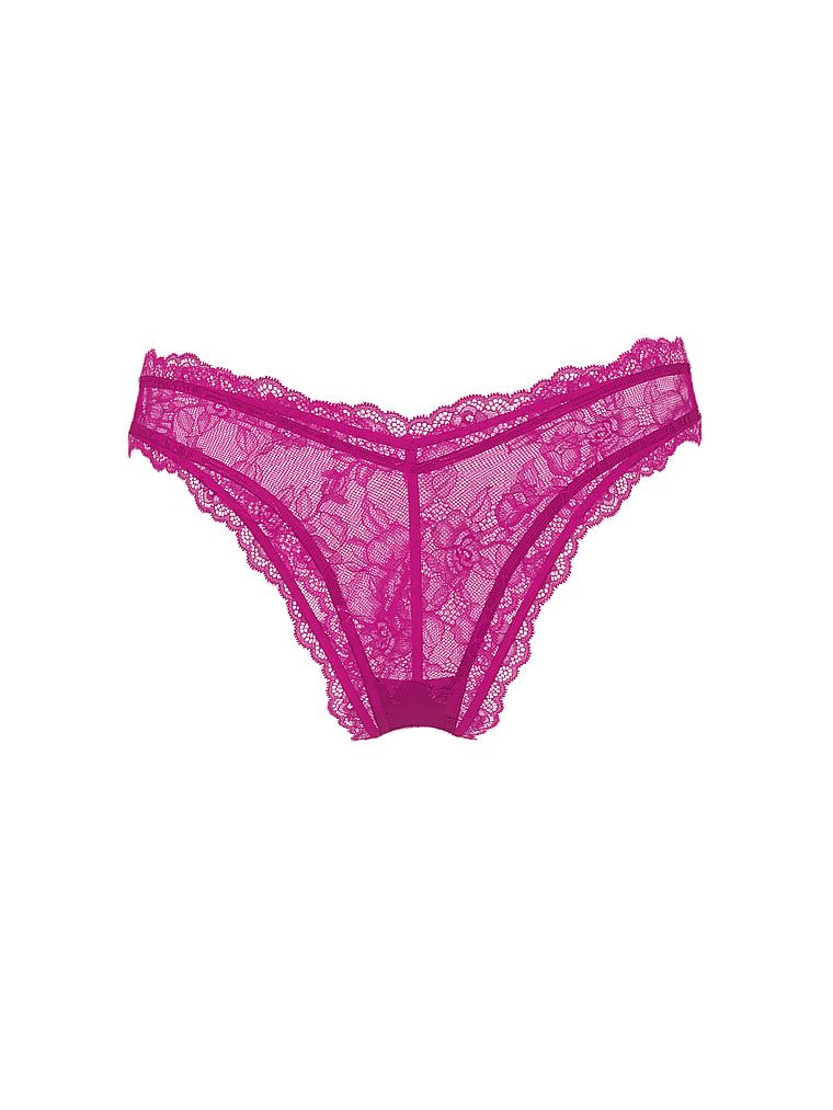 Majtki koronkowe z wysoko wyciętymi nogawkami Rose Lace Cheeky. Produkt jest wielokolorowy i pochodzi z kolekcji Very Sexy. 