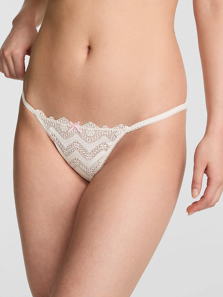 Majtki bikini z paseczkami PINK Wink