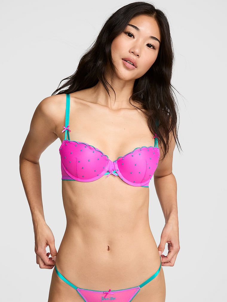 Biustonosz push-up balkonetka PINK Wink