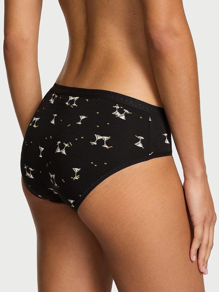 Majtki bawełniane Hiphugger. Produkt jest wzorzysty i pochodzi z kolekcji Victoria's Secret. 
