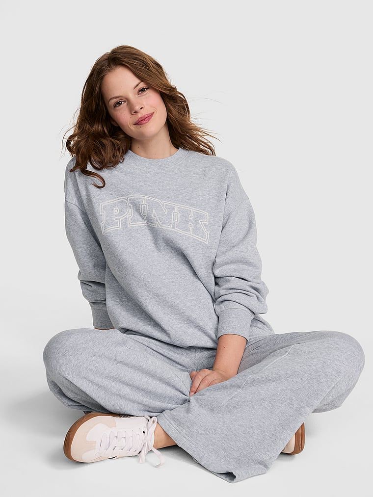 Bluza oversize z okrągłym dekoltem