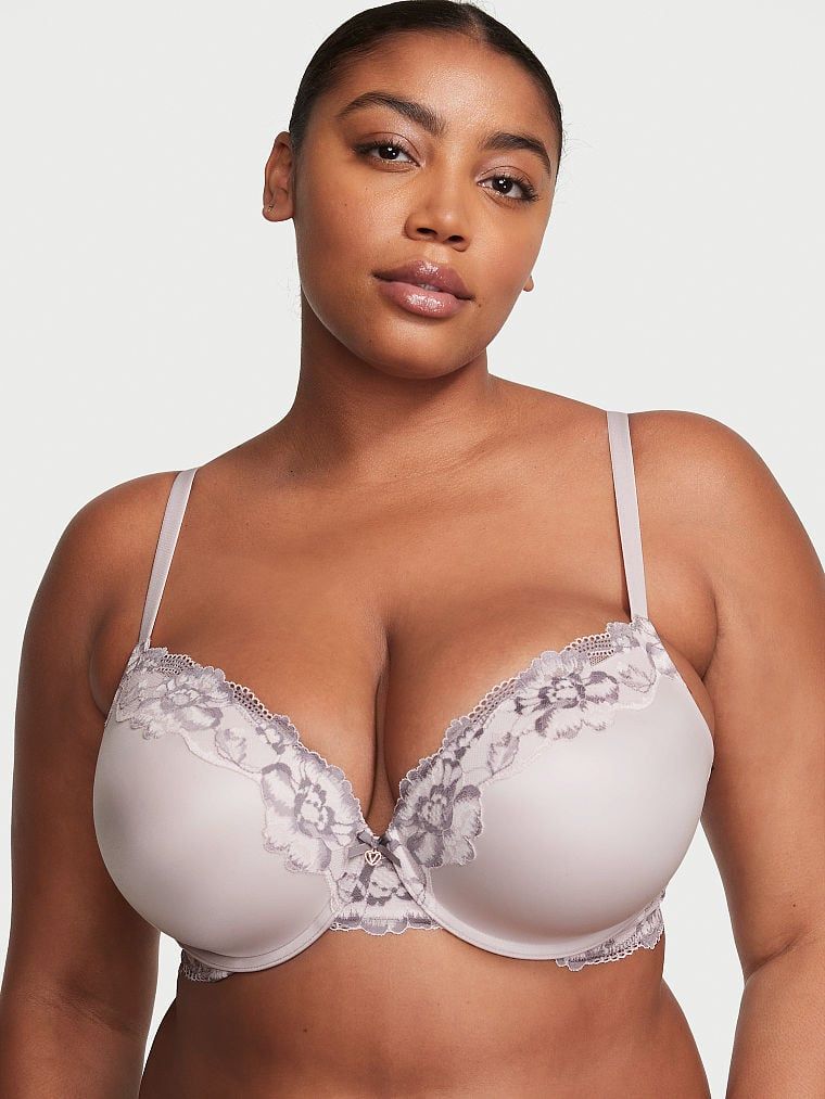 Body by Victoria Biustonosz push-up z koronką Perfect Shape Lace-Trim