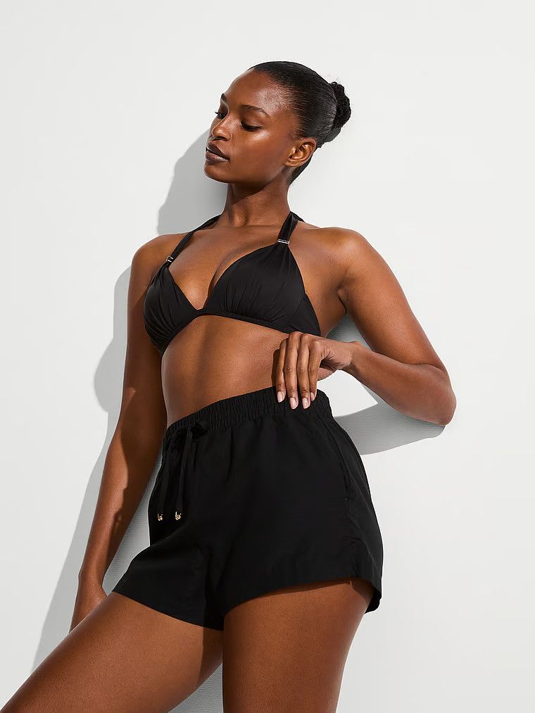 Victoria's Secret Swim Lniane szorty na plażę Cover-Up Shorts
