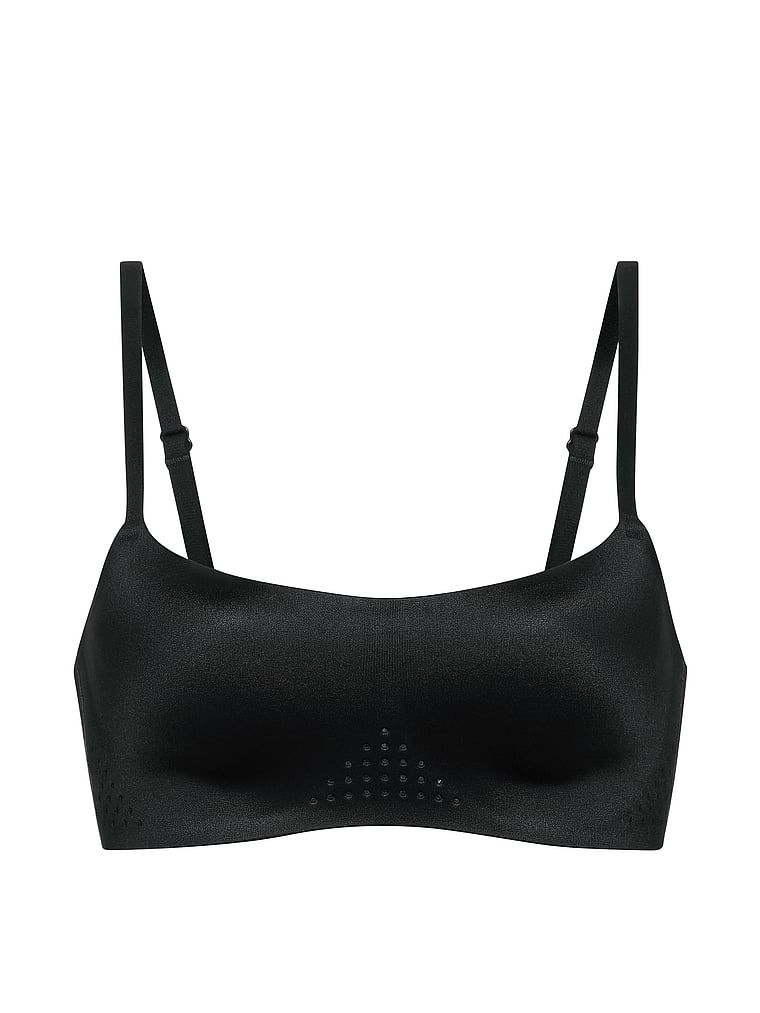 Biustonosz sportowy z błyszczącego materiału VSX Featherweight Light GlossyTech. Produkt ma kolor czarny i pochodzi z kolekcji VSX. 