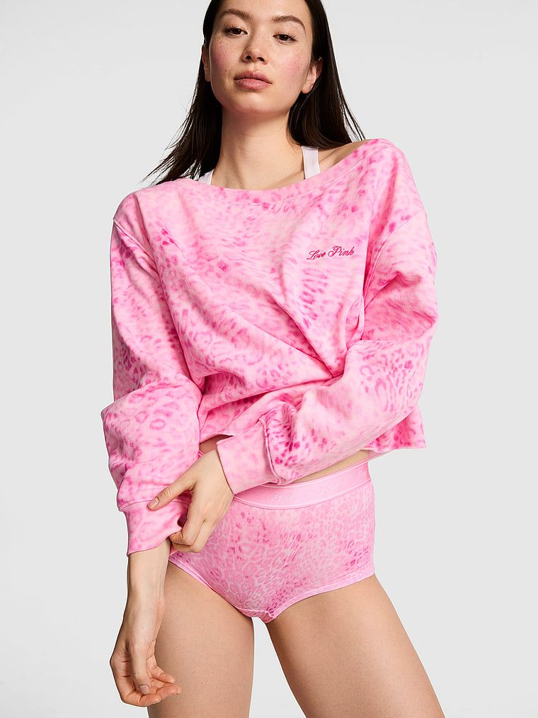 Prążkowana bluza z odkrytymi ramionami Campus Fleece