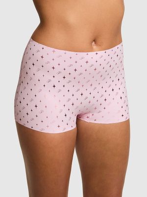 PINK Niewidoczne pod ubraniem figi Boyshort No-Show