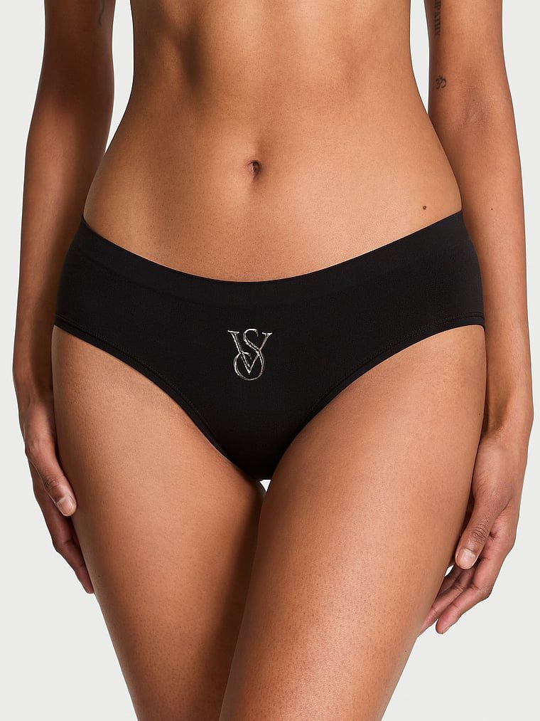 Majtki z błyszczącym logo Seamless Sparkle Hiphugger. Produkt ma kolor czarny i pochodzi z kolekcji Seamless. 