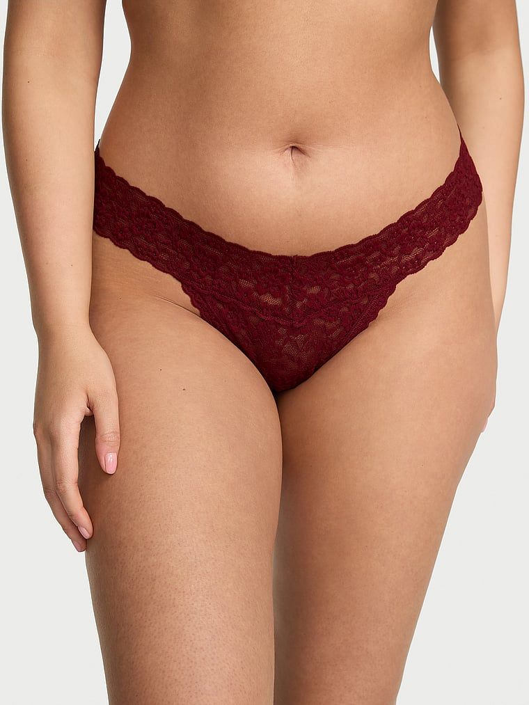 Stringi koronkowe Lace. Produkt ma kolor czerwony i pochodzi z kolekcji Lacie. 