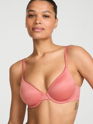 Body by Victoria Biustonosz lekko usztywniany z mocno zabudowanymi miseczkami ze wstawkami z koronki