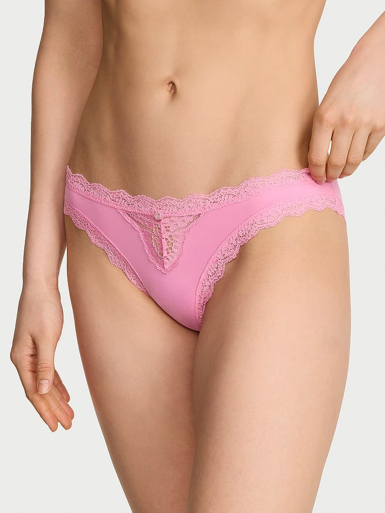 Dream Angels Majtki z koronką na krawędziach Lace-Trim Bikini