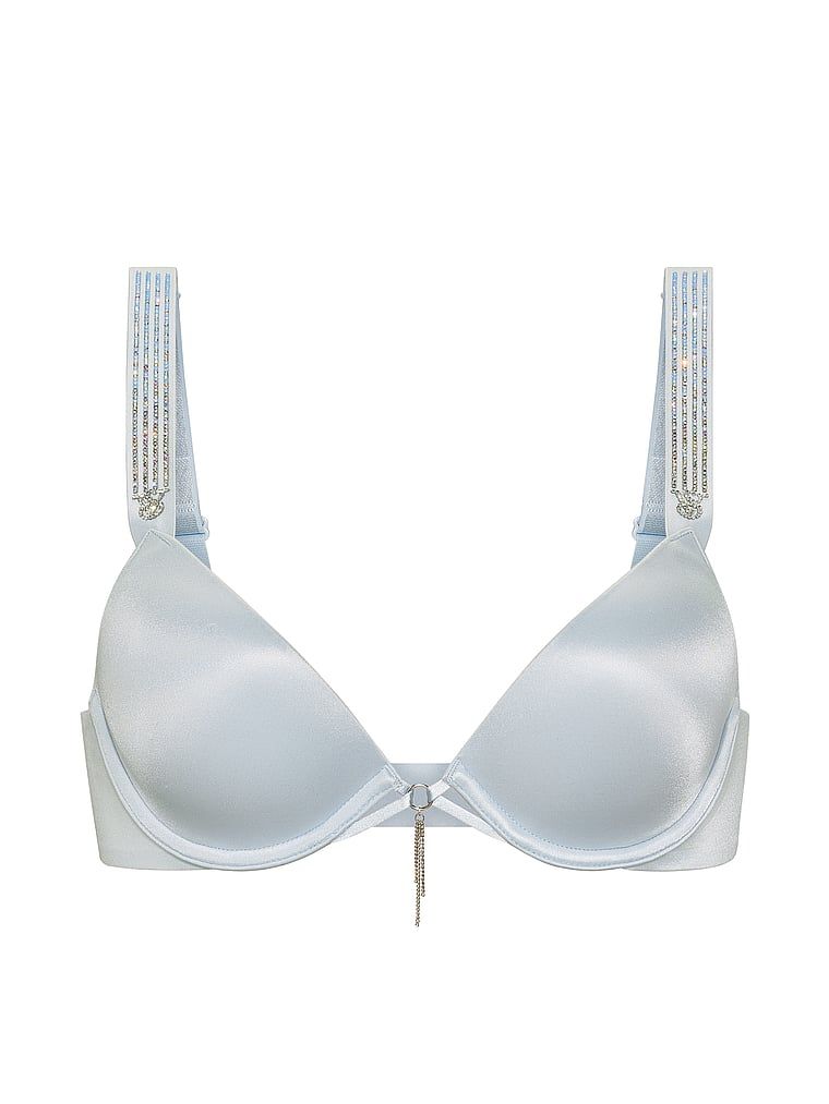 Biustonosz lekko usztywniany z błyszczącymi ramiączkami Ombre Shine Strap. Produkt ma kolor niebieski i pochodzi z kolekcji Very Sexy. 