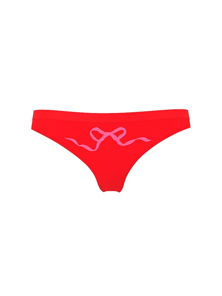 Stringi z kokardką Seamless Bow. Produkt ma kolor czerwony i pochodzi z kolekcji Seamless. 