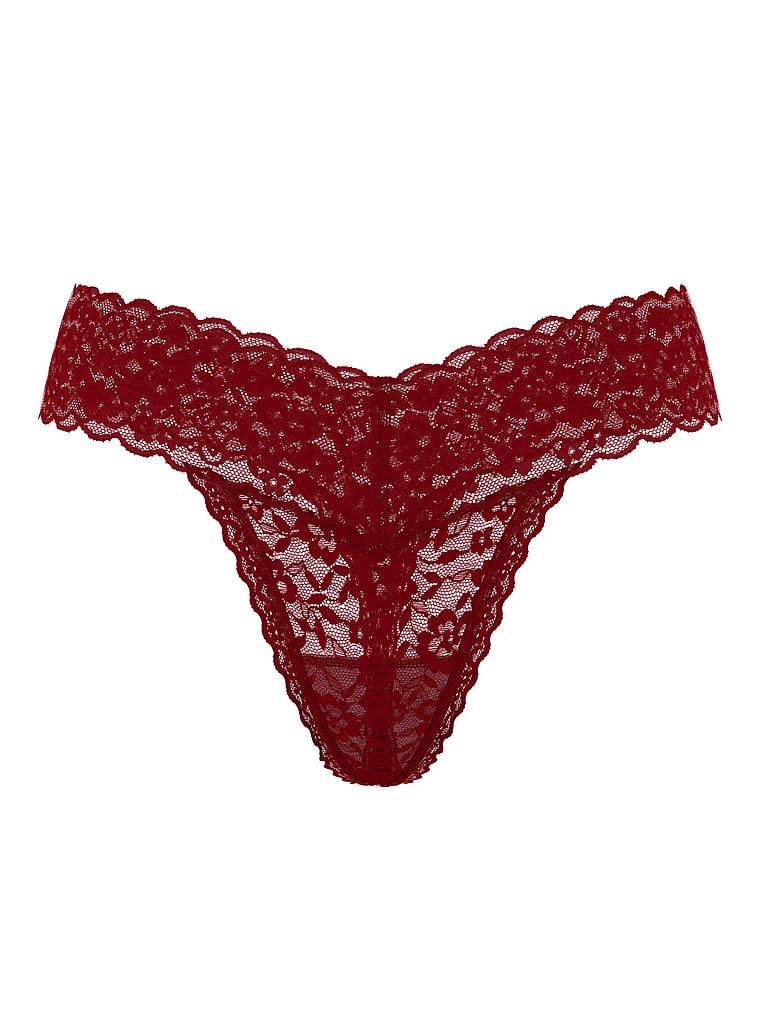 Stringi koronkowe Lace. Produkt ma kolor czerwony i pochodzi z kolekcji Lacie. 