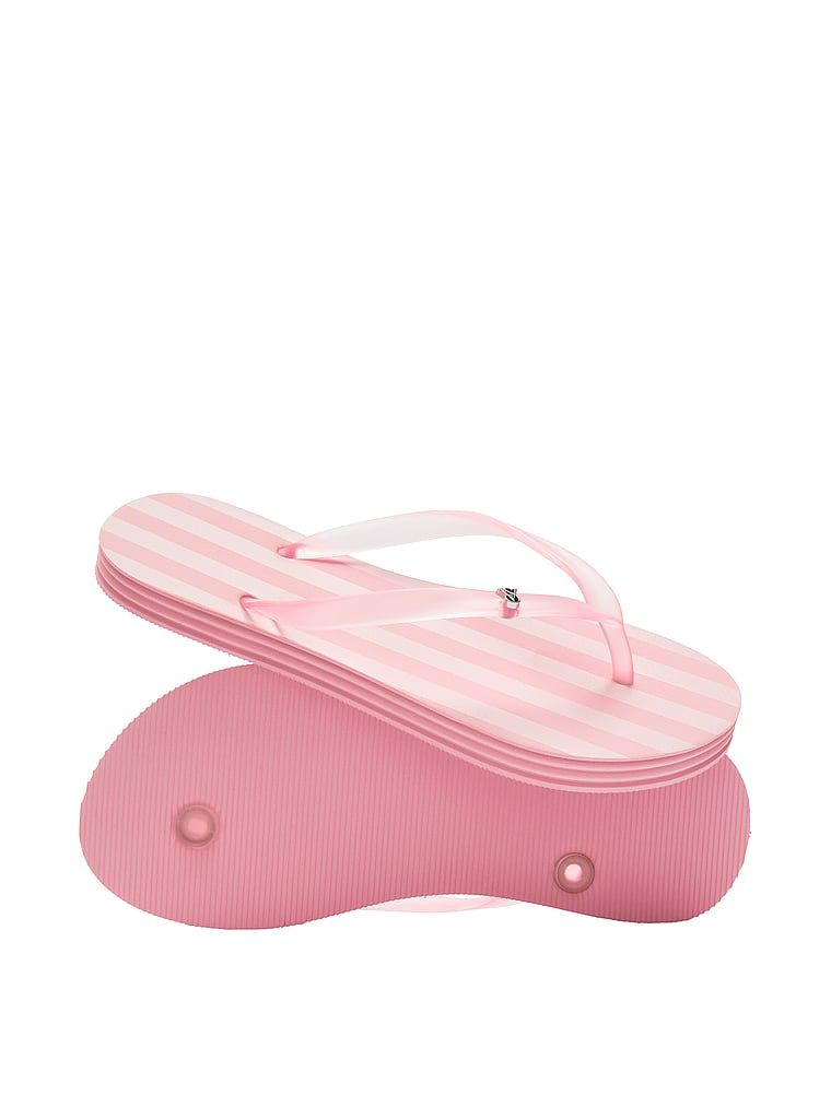 Klapki japonki damskie. Produkt jest wzorzysty i pochodzi z kolekcji Victoria's Secret. 