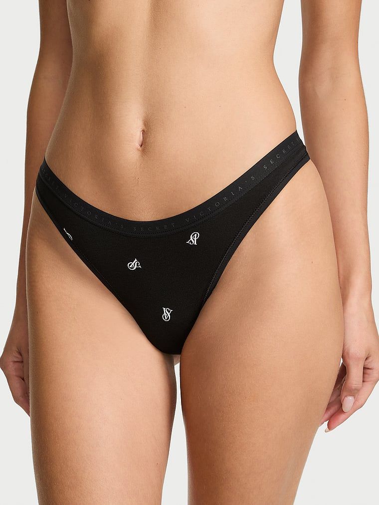 Victoria's Secret Stringi bawełniane High-Leg Scoop