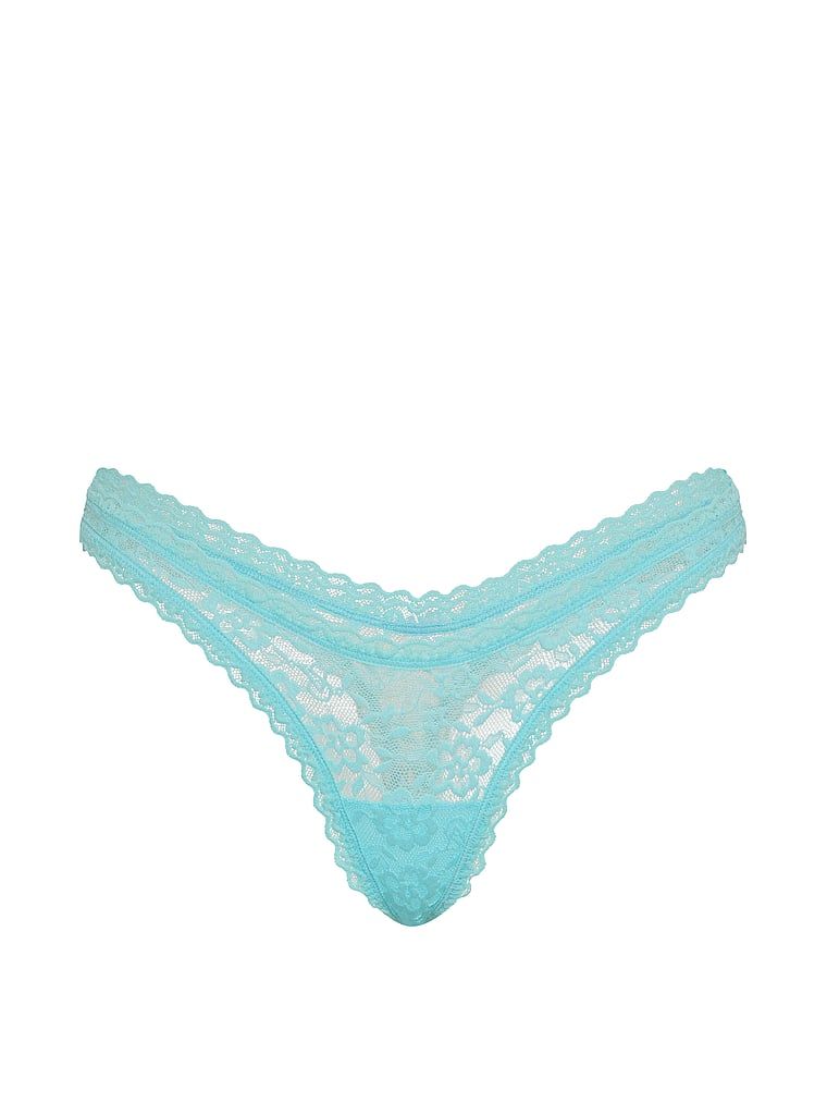 Stringi koronkowe Ultra-Mini Scoop. Produkt ma kolor niebieski i pochodzi z kolekcji Lacie. 