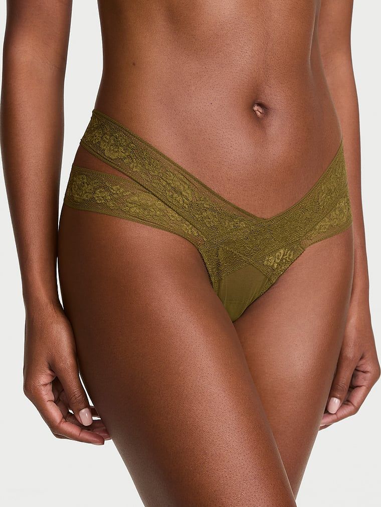 Very Sexy Stringi z wycięciami i z koronką Strappy Cut-Out