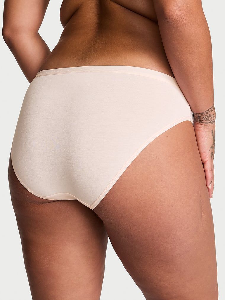 Majtki bawełniane Bikini. Produkt ma kolor różowy i pochodzi z kolekcji Victoria's Secret. 