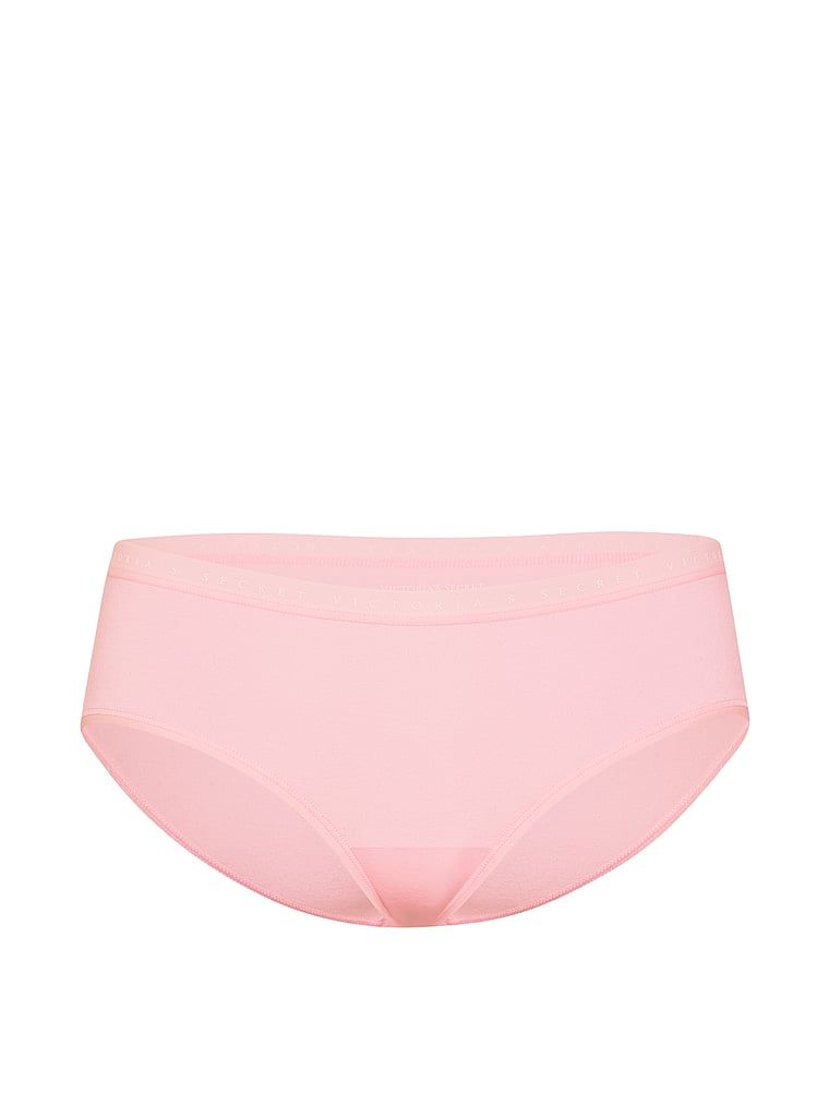 Majtki bawełniane Hiphugger. Produkt ma kolor różowy i pochodzi z kolekcji Victoria's Secret. 