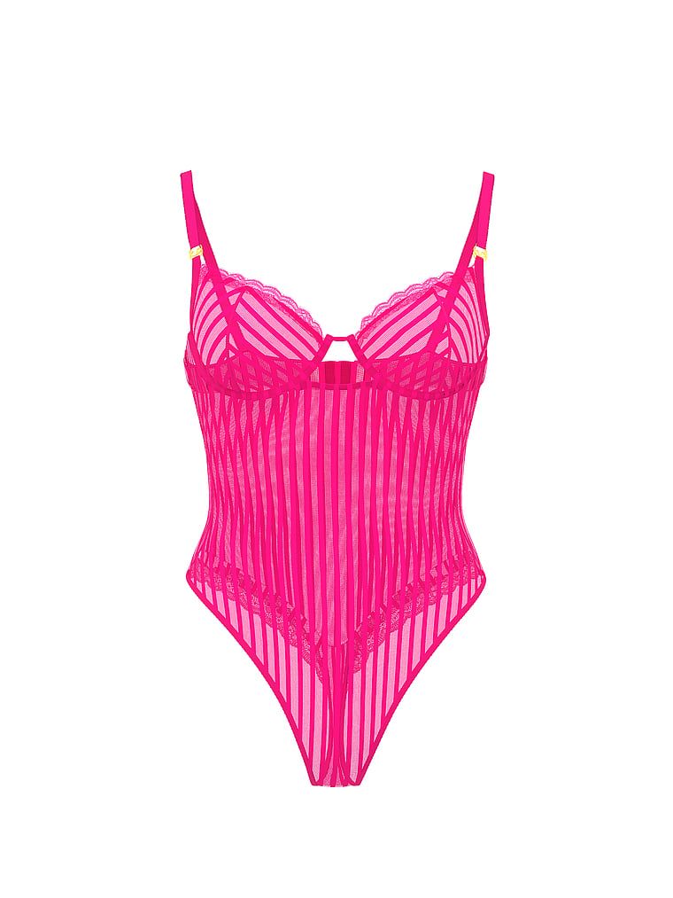 Victoria's Secret Body w paseczki Tease Sheer Stripe