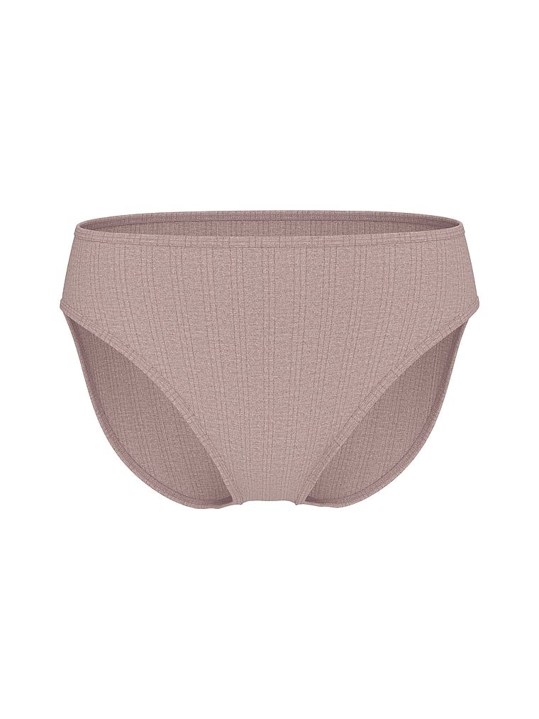 Majtki figi z modalu z wysoko wyciętymi nogawkami Ultra-Fine Brief. Produkt ma kolor brązowy i pochodzi z kolekcji Victoria's Secret. 