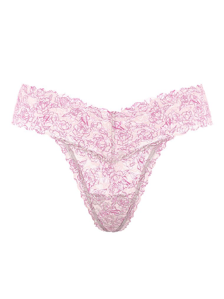 Stringi koronkowe Lace. Produkt ma wzór kwiatowy i pochodzi z kolekcji Lacie. 