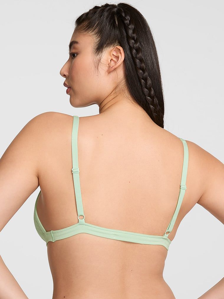 Bawełniana braletka z głębokim dekoltem