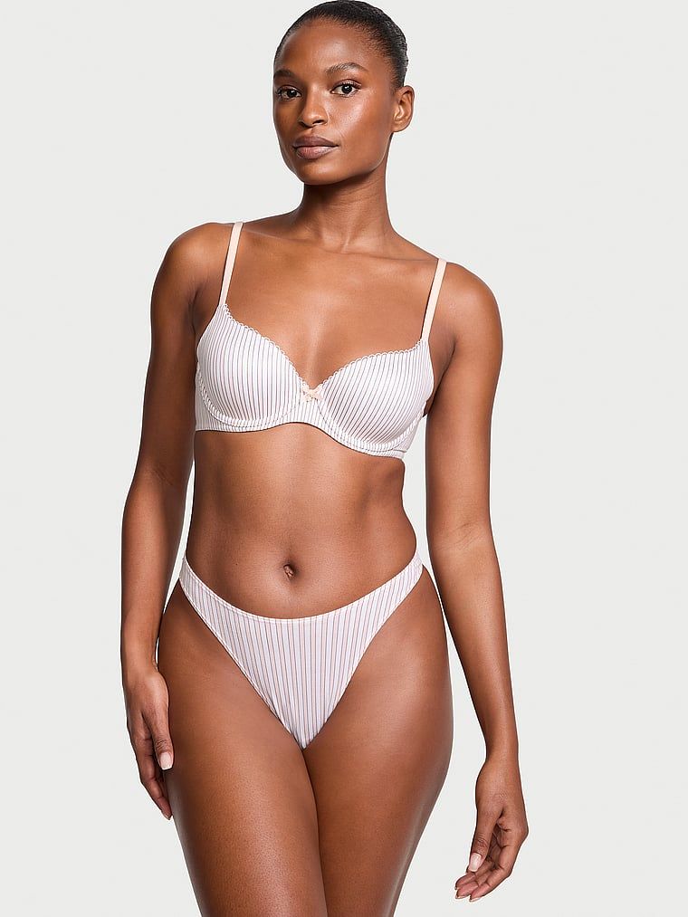 Stringi bawełniane High-Leg Scoop. Produkt ma kolor wielobarwny i pochodzi z kolekcji Victoria's Secret. 