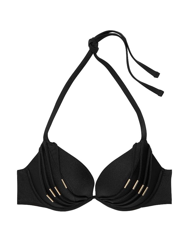 Góra od bikini z push-upem VS Archives Banded. Produkt ma kolor czarny i pochodzi z kolekcji Victoria's Secret Swim. 
