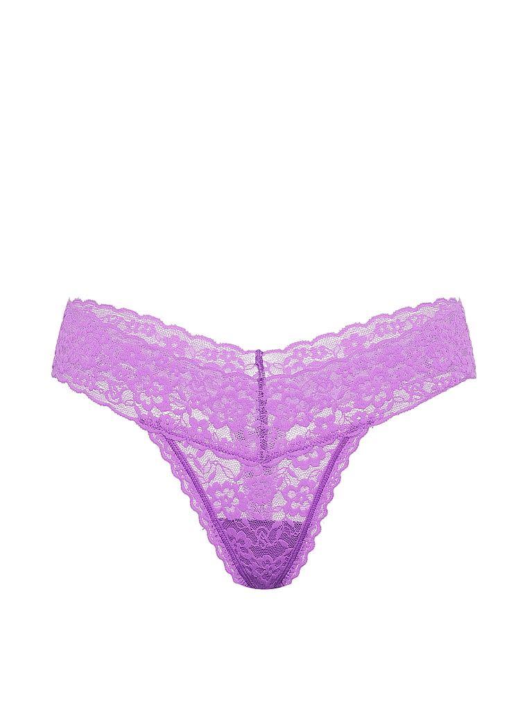 Stringi koronkowe Lace. Produkt ma kolor fioletowy i pochodzi z kolekcji Lacie. 