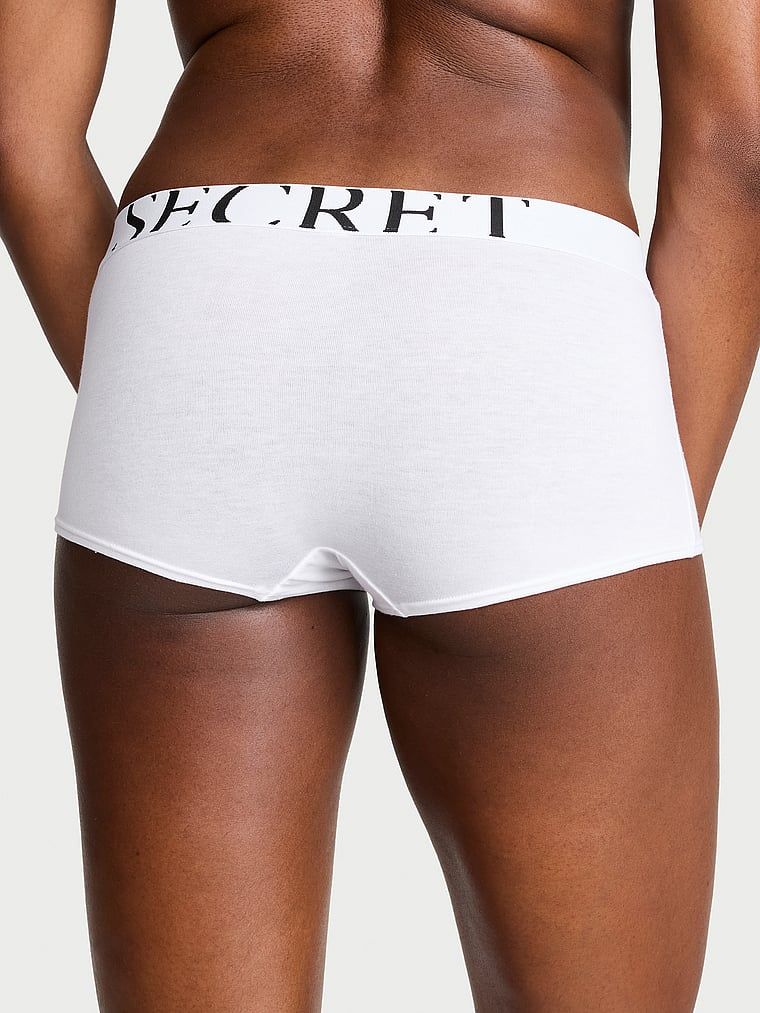 Cotton Majtki bawełniane szorty Exploded Logo Boyshort