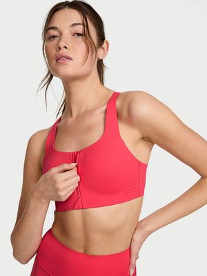 VSX Biustonosz sportowy z maksymalnym podtrzymaniem z suwakiem Featherweight Max Front-Close