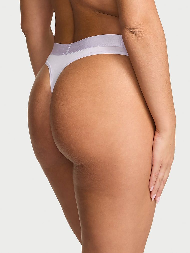 Cotton Stringi bawełniane z błyszczącym logo Heart Shine Patch