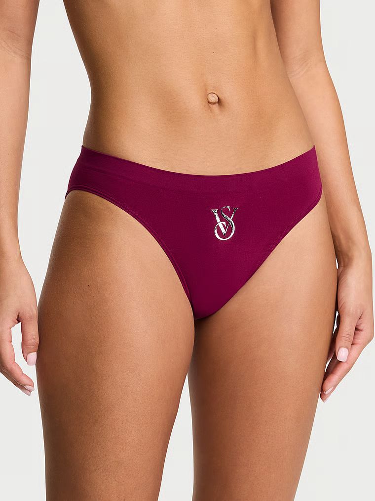 Majtki z błyszczącym logo Seamless Sparkle Bikini. Produkt ma kolor różowy i pochodzi z kolekcji Seamless. 