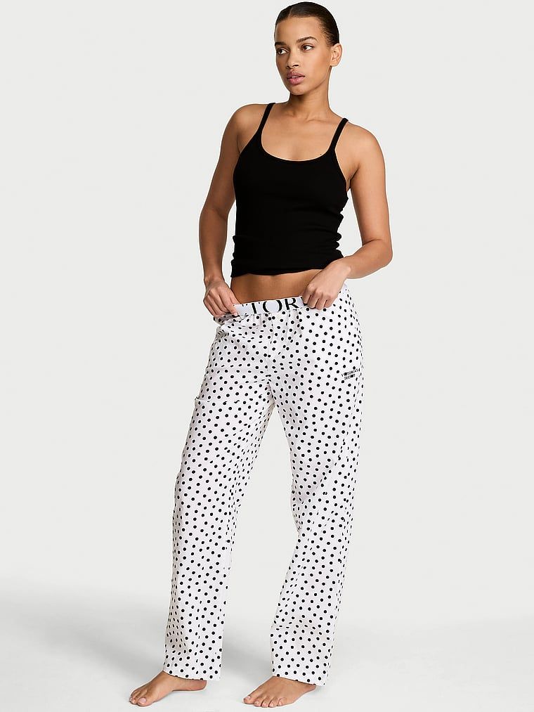Victoria's Secret Spodnie od piżamy bawełniane Mix & Match Heritage
