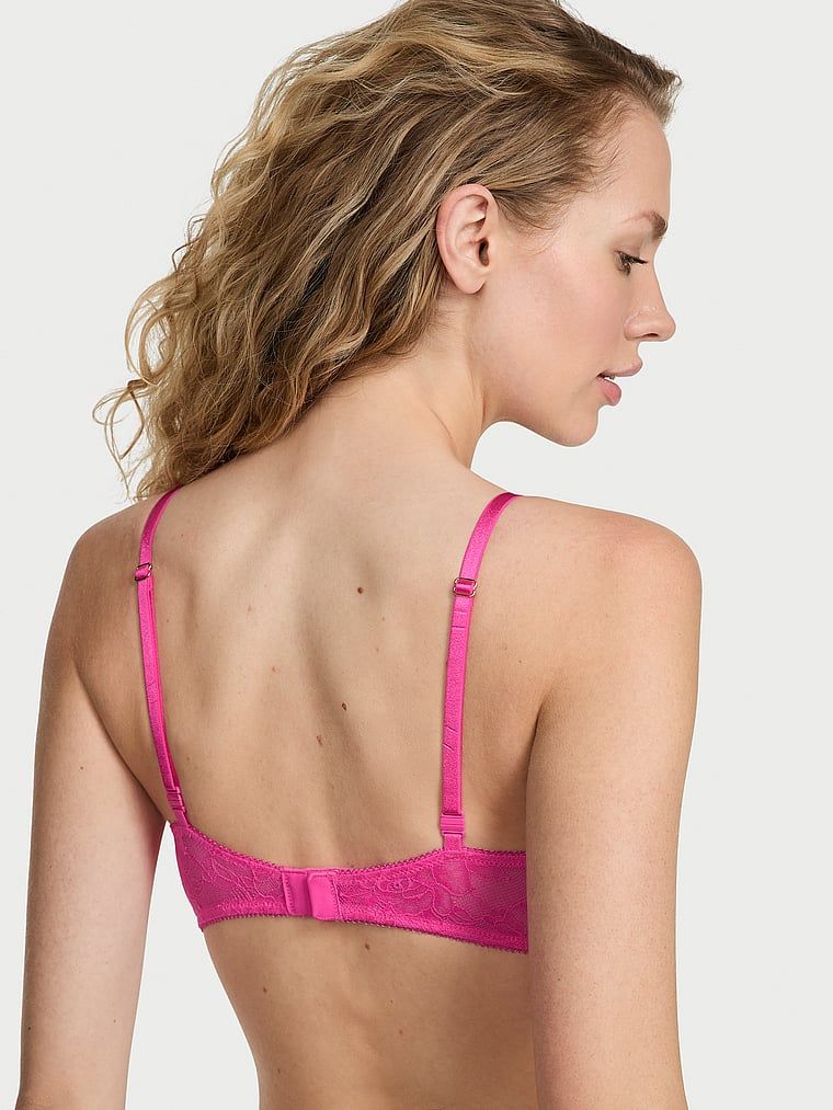 Very Sexy Biustonosz push-up powiększający o 2 rozmiary Bombshell Rose Lace