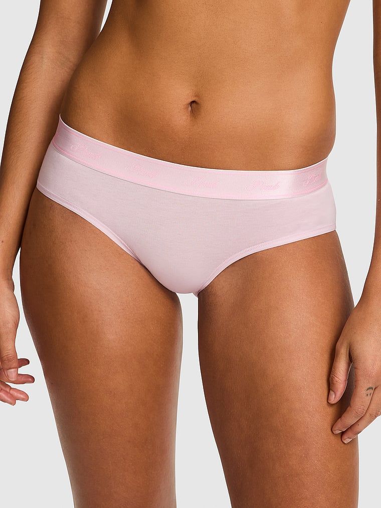 Bawełniane majtki hiphugger z logo