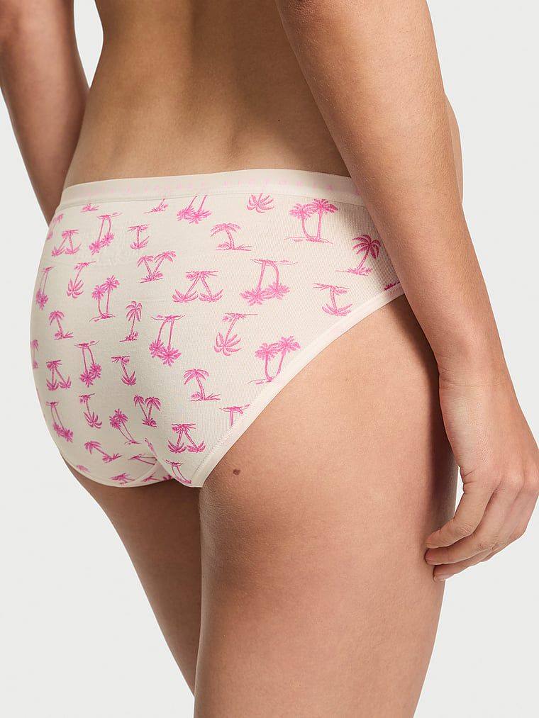 Majtki bawełniane Bikini. Produkt jest wzorzysty i pochodzi z kolekcji Victoria's Secret. 