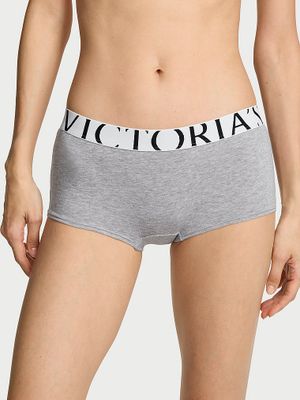 Cotton Majtki bawełniane szorty Exploded Logo Boyshort