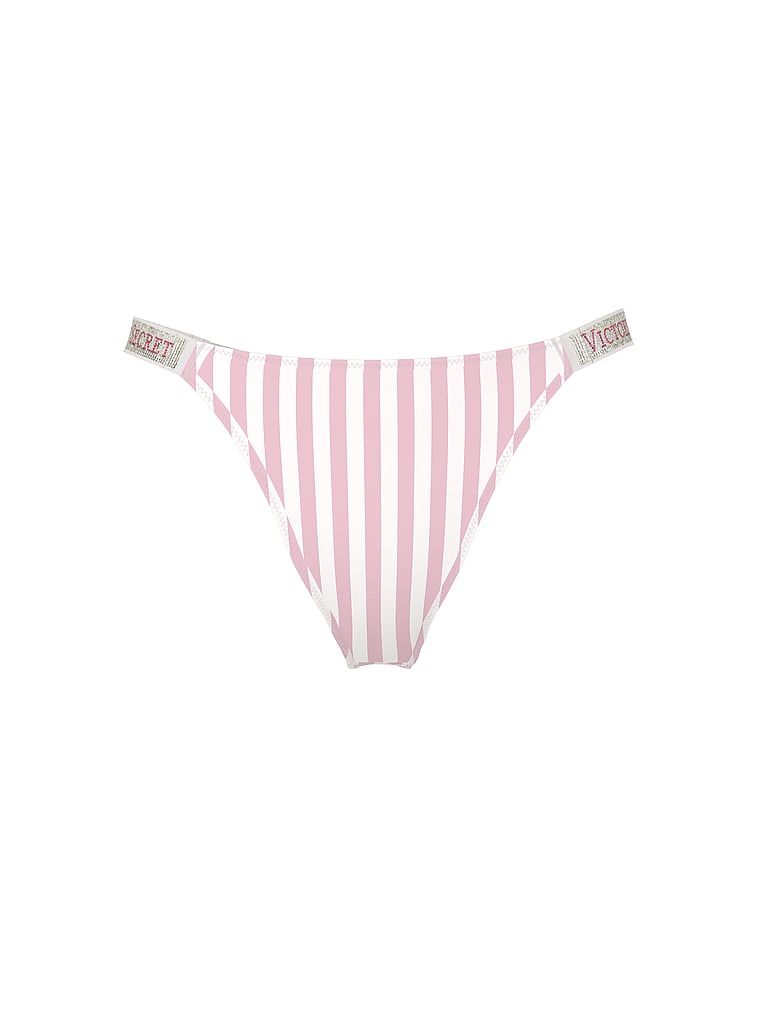 Majtki brazyliany z błyszczącymi paskami Shine Strap Brazilian. Produkt jest wzorzysty i pochodzi z kolekcji Very Sexy. 