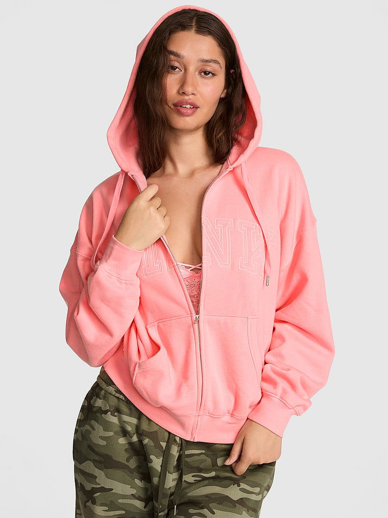 Bluza z kapturem Campus Fleece™ z pełnym zamkiem