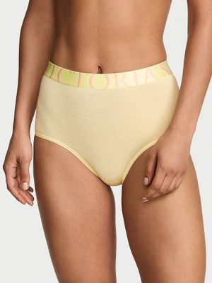 Cotton Majtki bawełniane z wysokim stanem Exploded Logo Brief