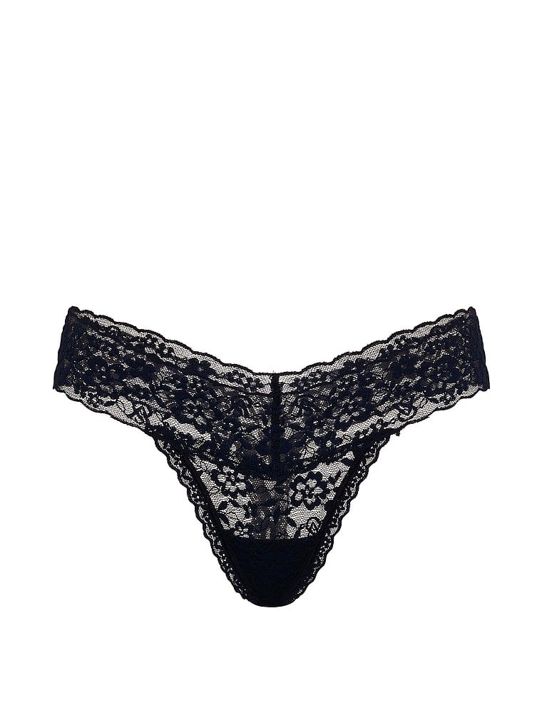 Stringi koronkowe Lace. Produkt ma kolor niebieski i pochodzi z kolekcji Lacie. 